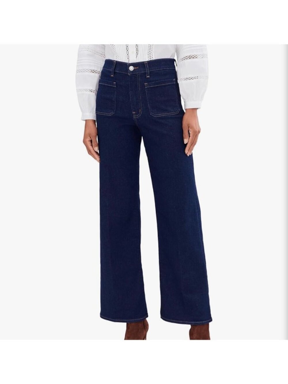 Madewell The Emmy Wide-Leg Jean in Rinse Wash~Size 29P~Blue  Denim NWT L16 16